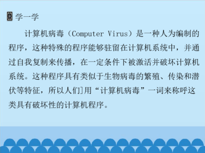 计算机病毒的ppt,计算机病毒的5个特征